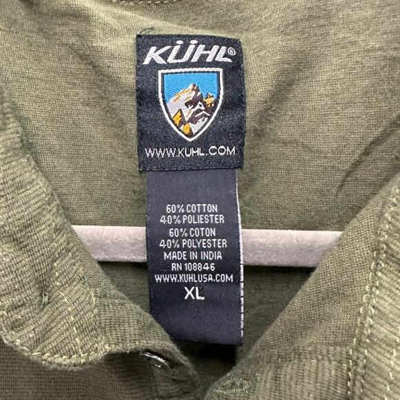 Kuhl Men's XL Green Polo Short Sleeve Shirt Sierra Nevada Brewing Company Logo - Picture 11 of 12